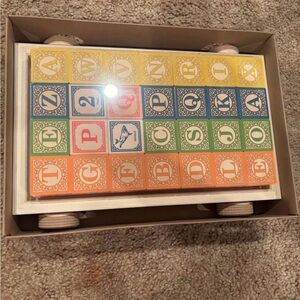 Uncle Goose Block Set with Wagon Brand New
